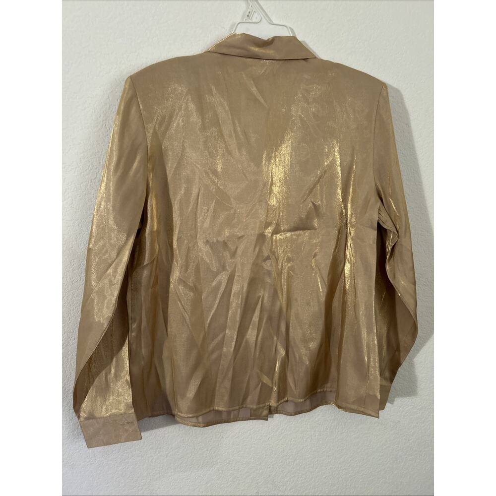 Jaclyn Smith Large Shimmer Shirt NWT - Picture 3 of 3